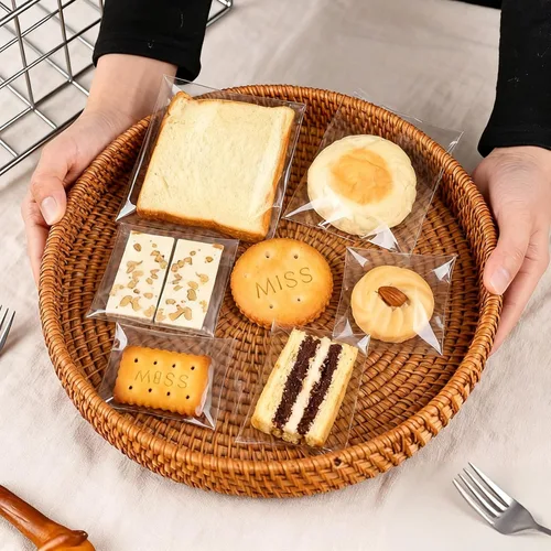 Miniatura 8 de Bolsas de celofán autosellantes de 4 x 6 pulgadas, 200 bolsas de plástico transparente autoadhesivas para galletas con sello, bolsas individuales