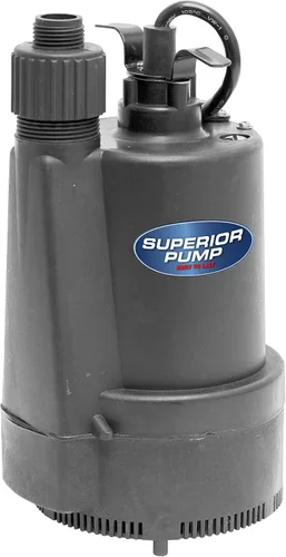 Miniatura 8 de Superior Pump 91570 Bomba sumergible termoplástica de utilidad de 3300 GPH, 1/2 HP con cable de 10 pies
