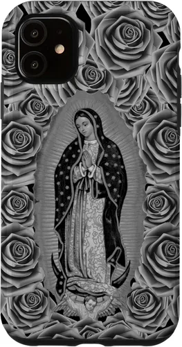 Miniatura 8 de Funda para iPhone 14 Pro Max Our Lady Virgen De Guadalupe Virgen María Floral