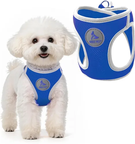 Miniatura 10 de Kruz Arnés para Perro (Pecho 20.5"-22", Peso 20–25 lbs) Athletica Arnés Ajustable de Alta Resistencia Sin Asfixia para Cachorros, Chaleco