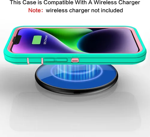 Miniatura 7 de MXX Funda para iPhone 13, con protector de pantalla de vidrio templado, protector de lente de cámara de 3 capas de alta resistencia, a prueba