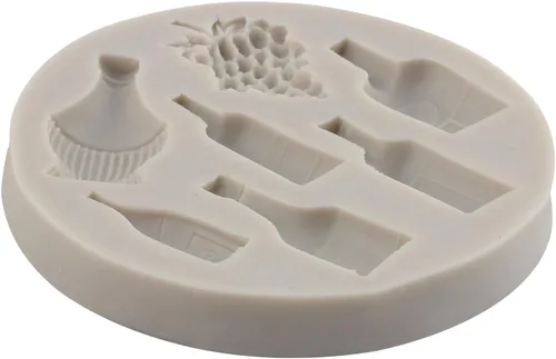Miniatura 9 de Sijiangmold Moldes de silicona para botellas de vino, moldes para copas de vino, botellas de champán, moldes de caramelo para cupcakes, decoración