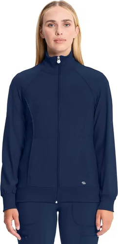 Miniatura 8 de Infinity by Cherokee 2391A - Chaquetas médicas con cremallera frontal para mujer, tela elástica en 4 direcciones