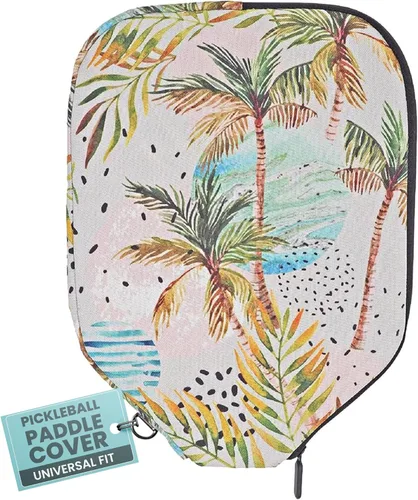 Miniatura 28 de Palms-O-Aces Pickleball Paddle Cover Canvas Padded Pickleball Paddles Sleeve with Zipper Lightweight Protective Paddle Case for Standard Paddles