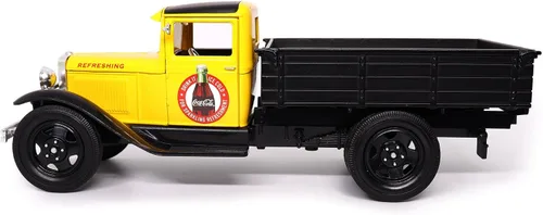 Miniatura 5 de Motor City Classics Coca-Cola Diecast coleccionable Ford Modelo AA 1931 (versión amarilla) escala 1:24 424023 con licencia