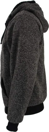 Miniatura 3 de Sudadera Yasumond con capucha para hombre, con cremallera completa, forro polar, sudadera de lana pesada, talla grande