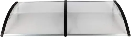 Miniatura 9 de Toldo para ventana, toldo para puerta, aplicación doméstica, cubierta de lluvia para puerta y ventana, aleros (39.4 x 39.7 pulgadas, soporte gris)