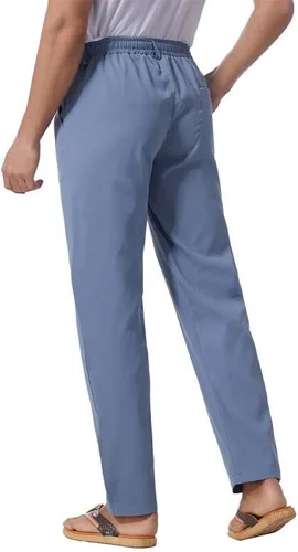 Miniatura 5 de Pantalones casuales de lino de algodón para hombre, pantalones sueltos de playa, pantalones largos de yoga ligeros