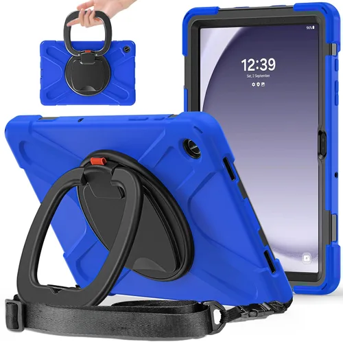 Miniatura 39 de 360 Rotation Case for Galaxy Tab ActivePro/Tab Active4 Pro/Active 5 Pro 10.1" Sturdy Cover Rotate Ring Stand Shoulder Carrying Strap Hand Strap