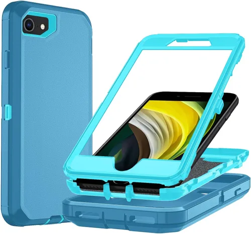 Miniatura 42 de Funda para iPhone X/i Phone Xs, 3 capas duradera funda de teléfono resistente protección para teléfono, a prueba de golpes a prueba de caídas a Negro