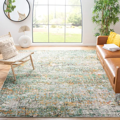 Miniatura 15 de SAFAVIEH Colección Madison - Alfombra de acento 2'2" x 4', negro y dorado, diseño abstracto moderno, no desprende pelusa y fácil cuidado, ideal