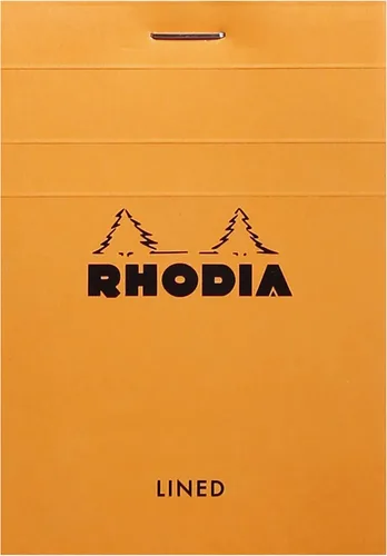Miniatura 3 de Libreta Rhodia Head grapada para compras, No. 8 de 74 x 210 mm, rayada y de color negro