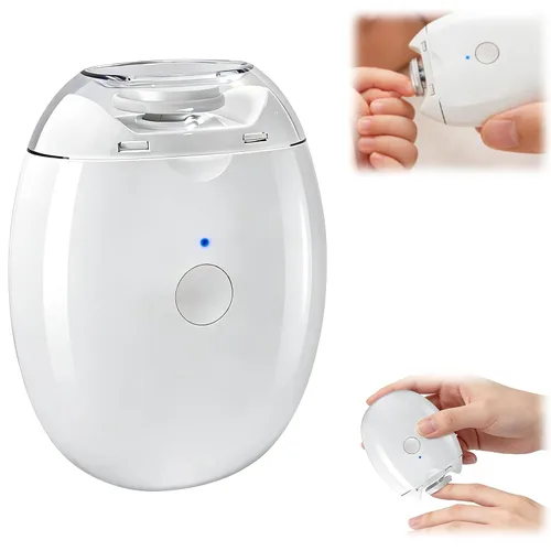 Amoladora de uñas automática universal, 2026 nuevo cortaúñas eléctrico 3 en 1 con luz LED y 3 velocidades, cortador de uñas automático silencioso y