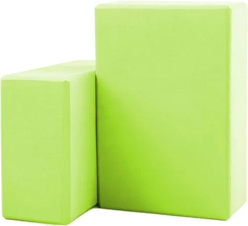 Miniatura 15 de Bloques de yoga, paquete de 2 bloques de yoga ligeros de espuma EVA de alta calidad, bloques de espuma de apoyo antideslizantes para yoga, pilates