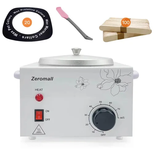 Calentador de cera de una sola olla, máquina de calentador de cera eléctrico profesional, equipo de spa de piel facial con juego de temperatura