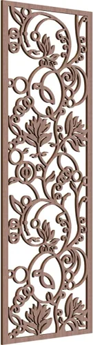 Miniatura 152 de 9 3/8"W x 24 3/8"H x 1/4"T Caspio Decorativos Paneles De Pared De Madera De Calado, Roble Rojo rojo (Red Oak)