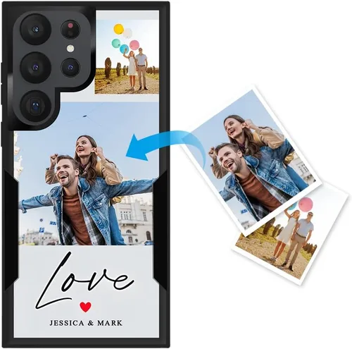 Miniatura 127 de Funda protectora personalizada para Samsung Galaxy S22 Ultra 5G (versión 2022), funda protectora de doble capa resistente con múltiples fotos, a