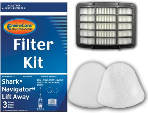 EnviroCare Filtros de repuesto para aspiradora de alta calidad hechos para adaptarse a los modelos Shark Navigator Lift Away. 1 filtro HEPA y 2