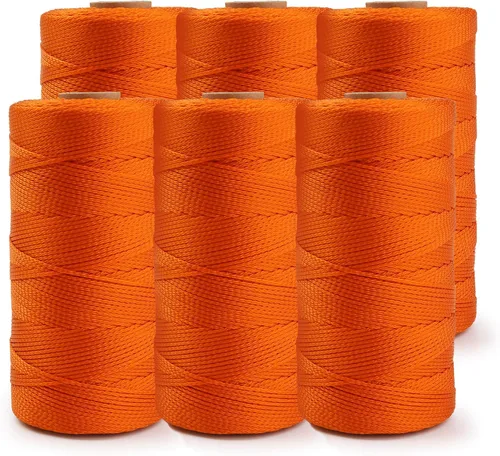 Miniatura 18 de HASWARE Mason Line - Cuerda de nailon trenzado para herramientas de jardinería o mampostería, nivel de línea de cuerda de construcción para jardín