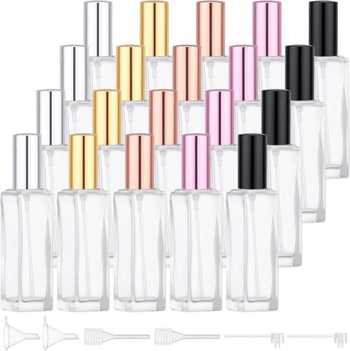Miniatura 12 de Segbeauty Mini botella de perfume de viaje de 0.1 oz, atomizador de perfume de vidrio, pulverizador de colonia de viaje, botella de spray recargable