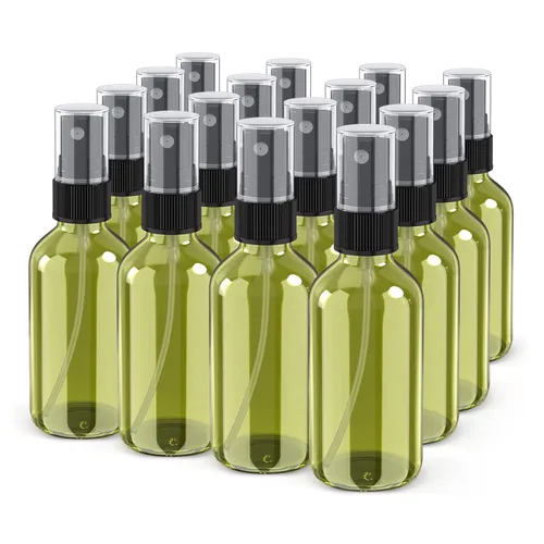 Miniatura 18 de Wedama Botella con atomizador, botella de spray de vidrio de niebla fina de 2 onzas, pequeños recipientes de líquido recargables para regar flores
