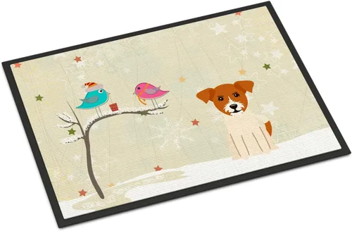 Caroline's Treasures BB2580JMAT - Felpudo de Jack Russell Terrier entre amigos, 24 x 36 pulgadas, tapete para puerta delantera, para interiores y