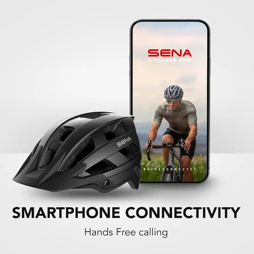 Miniatura 5 de Cascos de bicicleta de montaña Sena M1 / M1 EVO con intercomunicador Bluetooth y de malla de comunicaciones inteligentes Negro mate