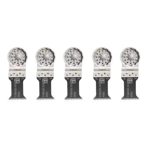 Miniatura 42 de Fein Starlock Plus 63502161260 - Hoja de sierra de larga duración con corte E, corte de precisión para madera, paneles de yeso y plásticos