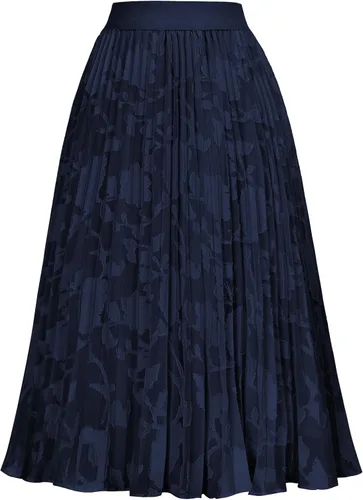 Miniatura 83 de GRACE KARIN - Falda plisada de gasa para mujer, con cintura alta y elástica, vuelo, corte acampanado y longitud por debajo de la rodilla