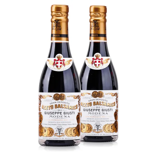 Miniatura 8 de Giusti Vinagre balsámico de Módena IGP – Aceto Balsamico di Modena gourmet italiano de cuerpo completo para ensaladas, adobos, queso y más – 2