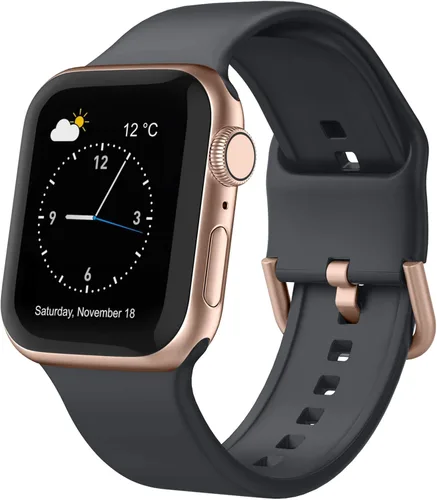 Miniatura 47 de Correa deportiva para Apple Watch, 49, 46, 45, 44, 42, 41, 40 y 38 mm, correa de silicona suave, cierre clásico, reemplazo para iWatch Series 11