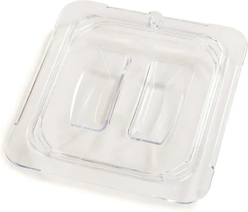 Miniatura 13 de Carlisle FoodService Products 10310U07 StorPlus - Tapa para bandeja de alimentos con mango universal de policarbonato de sexto tamaño, transparente