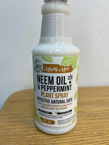 Miniatura 7 de Mighty Mint Spray nutritivo para plantas de aceite de neem y menta, brillo natural de hojas para uso en interiores y exteriores, fórmula a base