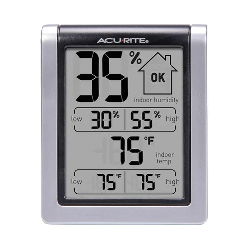 00613 Monitor de humedad con termómetro interior, higrómetro digital e indicador de humedad