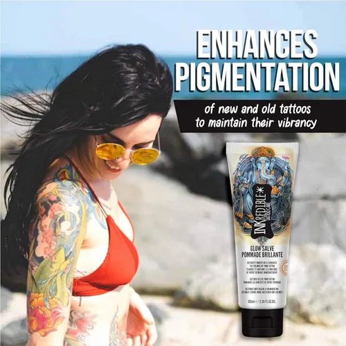 Miniatura 3 de INKredible Glow Salve + lociones curativas para tatuajes de cuidado posterior (paquete de 2)