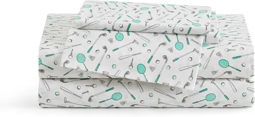 Miniatura 18 de Tommy Bahama - Juego de sábanas tamaño King, ropa de cama de percal 100% algodón con una sensación crujiente y fresca, sábanas con sábana bajera