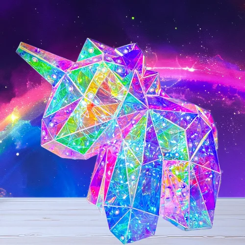 Miniatura 11 de Luz Nocturna LED de Conejo Holográfico de In His Name, Lámpara Arcoíris de Pascua para Conejito, Luz de Mesita de Noche para Niños, Decoración