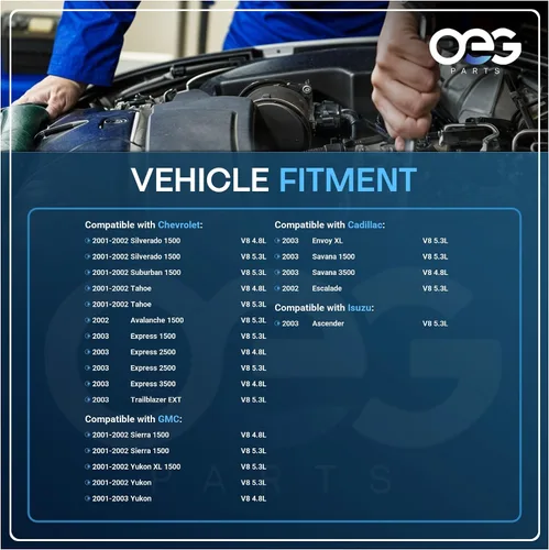 Miniatura 4 de OEG Parts Nuevo arrancador compatible con Chevrolet Chevy Avalanche 1500 2002, compatible con GMC Envoy 2003 y Yukon XL 1500 2001-2002 y Savana 2500
