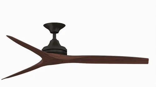 Miniatura 30 de Fanimation Spitfire - Ventilador de techo para interiores y exteriores de 60 pulgadas, níquel cepillado con cuchillas naturales