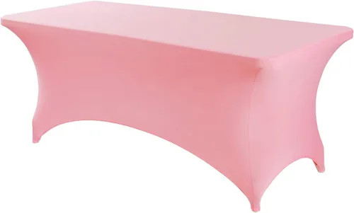Miniatura 20 de Peomeise - Funda de mesa de elastano de 4 pies, mantel rectangular elástico de elastano (verde manzana, 4 pies)
