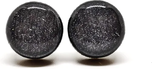 Miniatura 28 de Juego de Aretes de Tuercas, Brillo, 10 mm, Tuercas Redondas para Mujeres, Niñas y Hombres, Hecho a Mano, Postes de Acero Inoxidable para Orejas