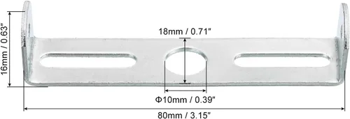 Miniatura 2 de MECCANIXITY Placa de luz de techo 3.150x0.709x0.630 in Soporte de montaje para lámpara de oficina en casa, 1 juego