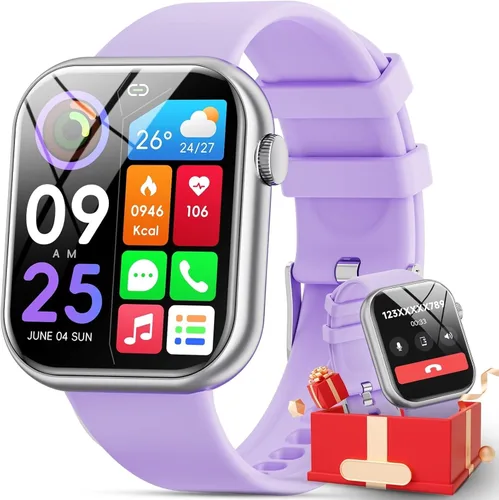 2025 - Reloj inteligente de 1.85 pulgadas para hombres y mujeres con respuesta/hacer llamadas/100 modos deportivos/recordatorio de mensaje,