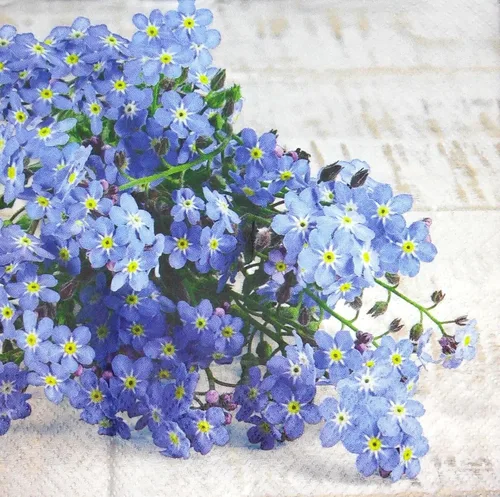 Miniatura 15 de Servilletas de papel de flores moradas con libélula para cena, tamaño decorativo de almuerzo de decoupage de 13 x 13 pulgadas (desplegadas)
