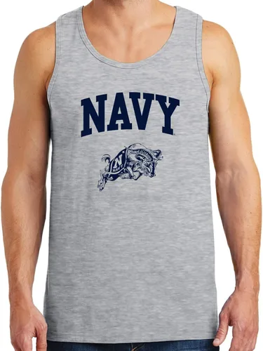 Miniatura 2 de NCAA Arch Logo - Camiseta sin mangas de la Universidad de la Escuela Navy Midshipmen Deporte Gris