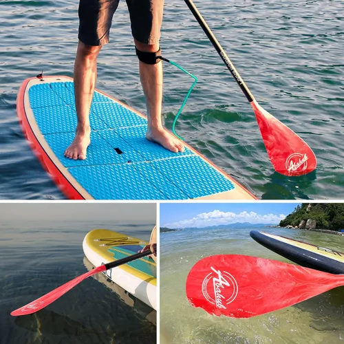 Miniatura 7 de Abahub Paletas de SUP de fibra de carbono, 1 sección de 3 secciones ajustables de 67 a 86 pulgadas, eje de fibra de carbono, remos ligeros para Eje