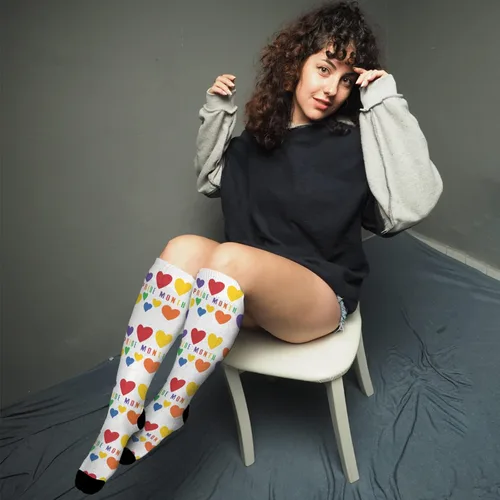 Miniatura 4 de devor Womens Crew Socks Casual Sock for Girls Cotton Crew Socks Funny lesbian gay gay Prides bi Prides LGBT Prides Month Socks