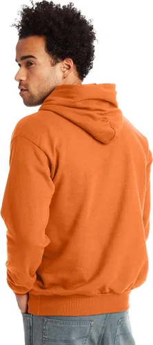 Miniatura 3 de Hanes - Sudadera para hombre con capucha de vellón EcoSmart de mezcla de algodón sin botones ni cremallera