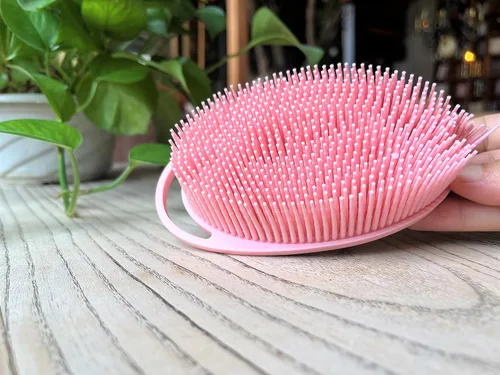 Miniatura 3 de Cepillo sensorial prémium para niños o autismo, limpiador corporal de silicona suave, cepillos de terapia ocupacional 2 en 1, esponja de silicona