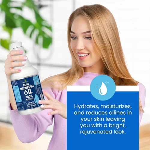 Miniatura 6 de Espray de aceite de magnesio puro 32oz - Espray tópico de magnesio de fuerza extra para dormir - Menos picazón - Menos escozor - 100% aceite natural